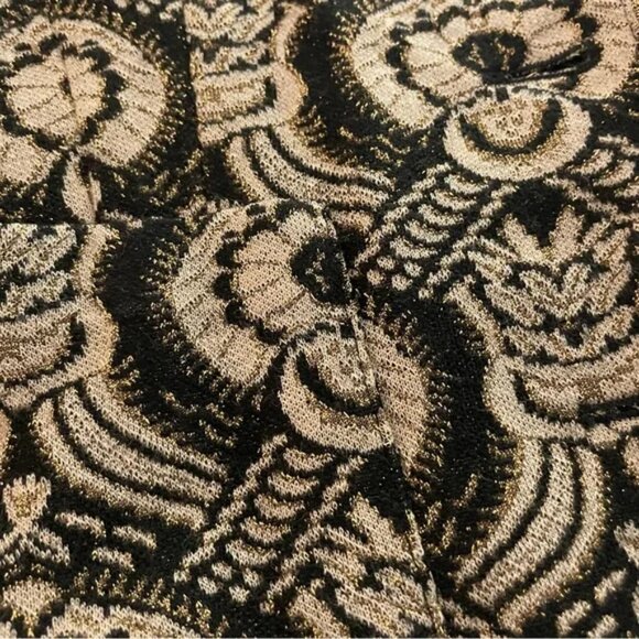 Diane Von Furstenberg “Kelly” Baroque Blazer – Size 8 (Black & Beige) - Picture 7 of 7